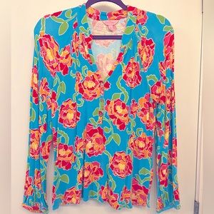 Lilly Pulitzer cotton Elsa blouse size medium